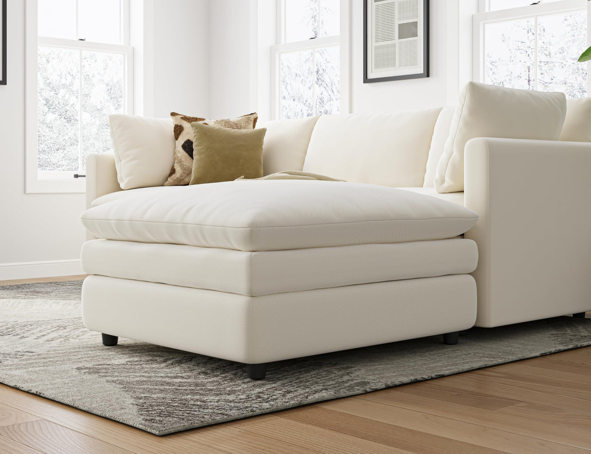 Txtin's Cloud Couches for Living Room L Shaped Sectional Couch with Ottoman Deep Plush 4 Seats Sofa Modern Sofa for Apartment Txtin's