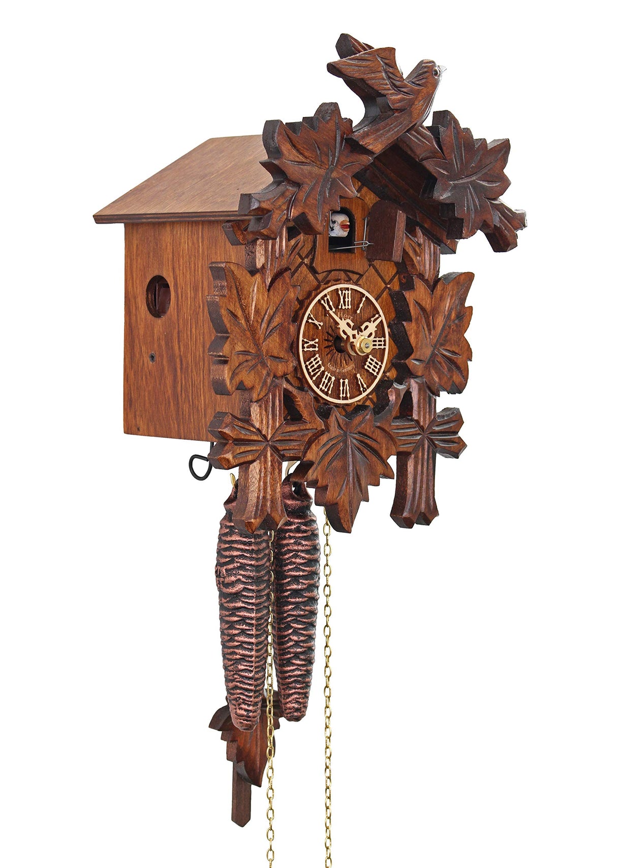 HerrZeit by Adolf Herr Cuckoo Clock - The Traditional Vine Leaves AH 80/1 HerrZeit by Adolf Herr