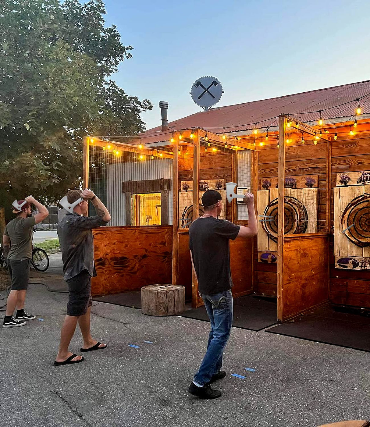 WICING Throwing Axes- 6 Pack, 10.2" Tomahawk Axe, Full Tang with Sheath Stainless Steel Throwing Hatchet, Great for Recreation and Competition WICING