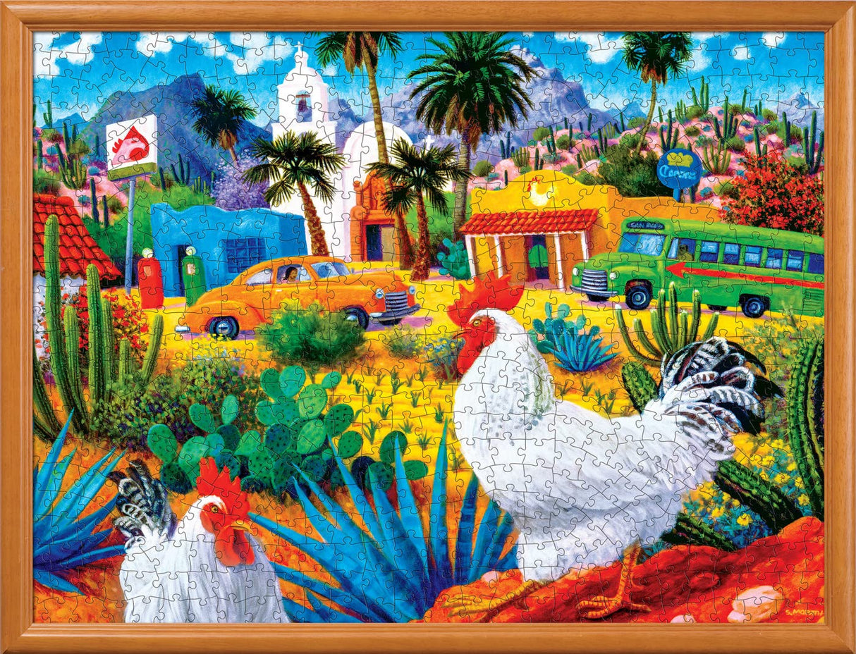 MasterPieces 550 Piece Jigsaw Puzzle for Adults and Family - Gallos Blancos - 18"x24" Masterpieces