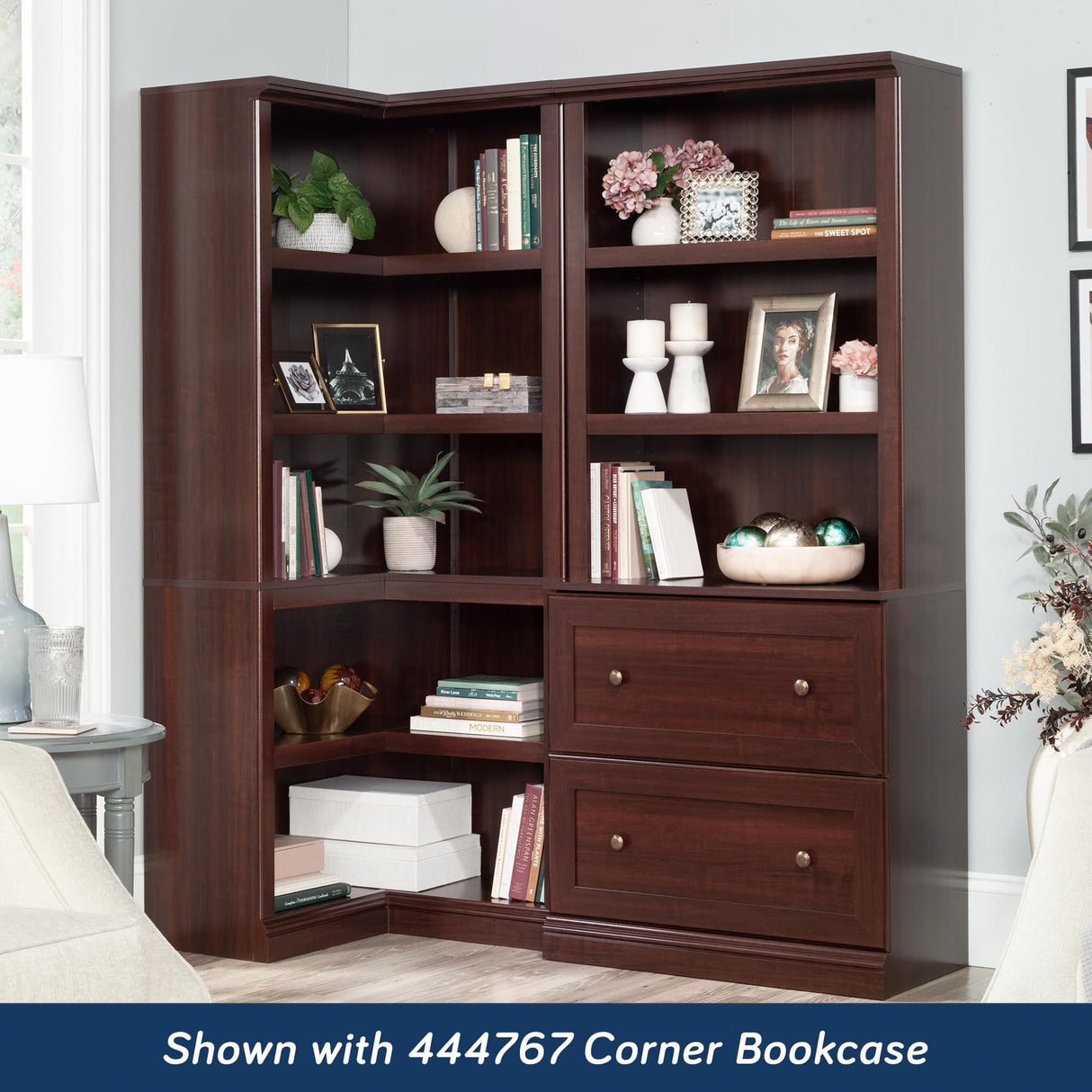 Sauder Miscellaneous Storage Bookcase, Select Cherry Finish Sauder