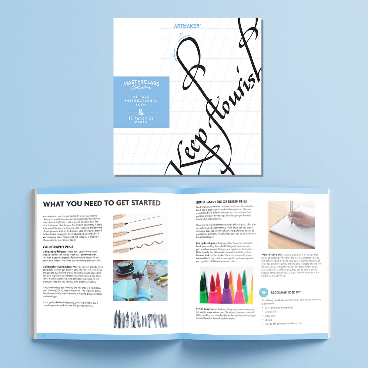 Art Maker Masterclass Collection: Calligraphy Art Kit - Beginner to Advanced Calligraphy - Calligraphy Guide - Calligraphy Equipment - Craft Kits - Arts and Craft for Adults Hinkler