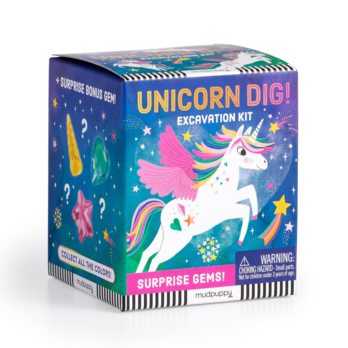 Mudpuppy Unicorn Dig! – Excavation Kit Including Hidden Unicorn in Gem and Plastic Chisel for Children Ages 5 and Up Mudpuppy