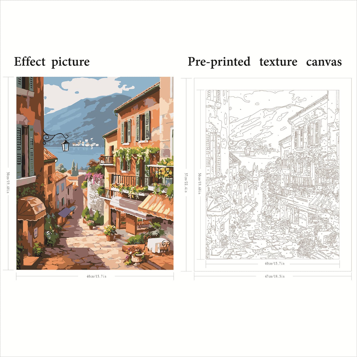 QUITEDEW Paint by Number for Adults Beginner,Scenery Paint by Numbers,Garden Paint by Numbers Kits Suitable for Home Wall Decoration 16x20 Inch QUITEDEW