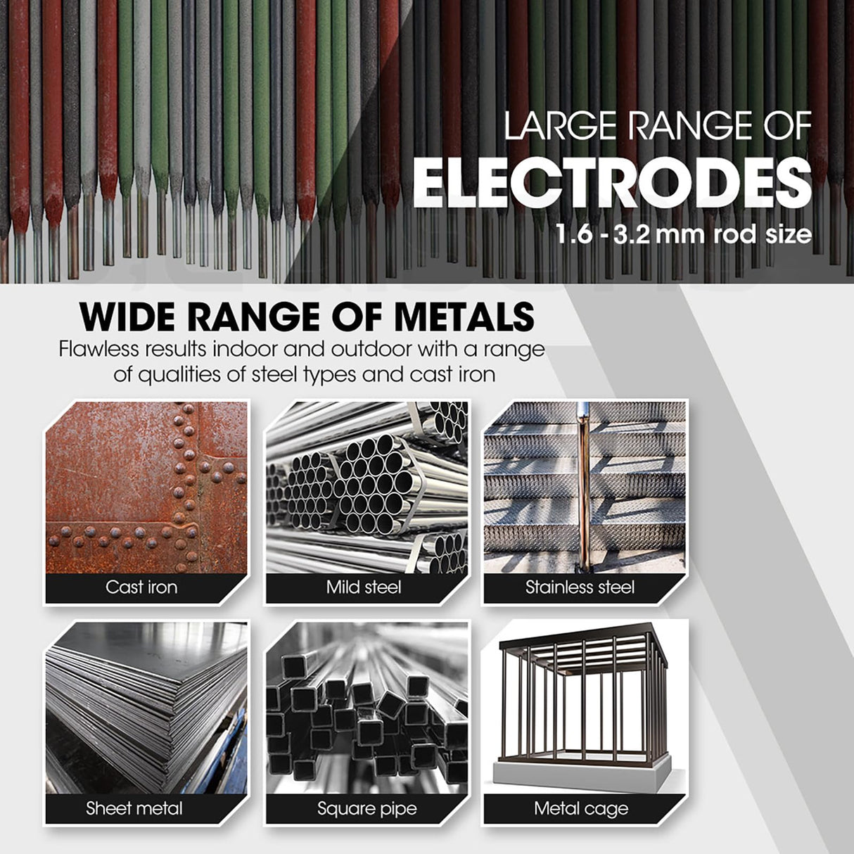 YESWELDER Large LED Display 125Amp Stick Welder,110V Portable ARC Welding Machine, Mini MMA Welder Machine with Hot Start, Arc Force YESWELDER