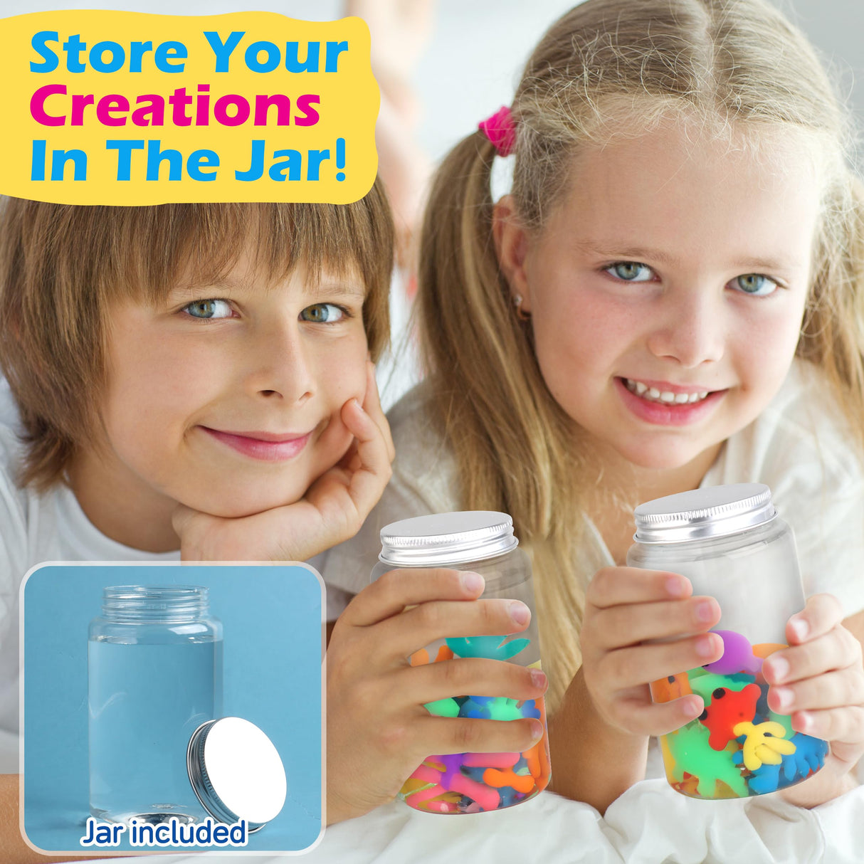 Magic Gel Water Elf Toy Kit, Aqua Fairy Water Gel Kit for Kids with 10PCS Aqua Jelly Gels & Animal Mold, Gift for Christmas, Easter, Birthday, New Year, Creative Art Craft Girls 6 7 8 9 10 Year Old wookidel