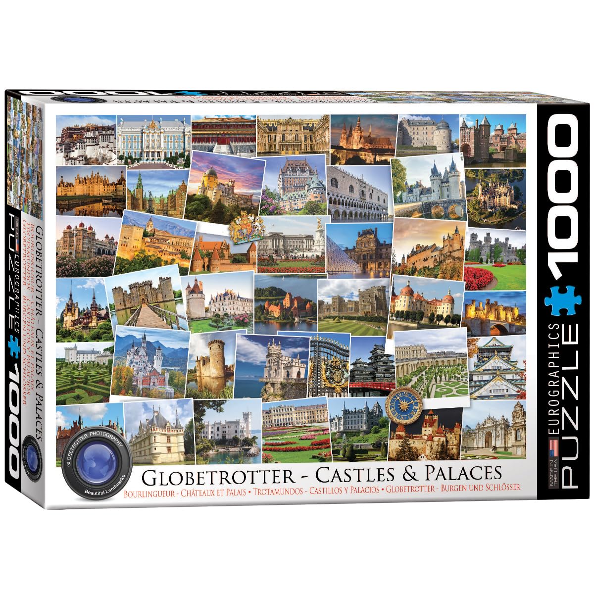 EuroGraphics Castles and Palaces Globetrotter Jigsaw Puzzle (1000 Piece) (6000-0762) EuroGraphics