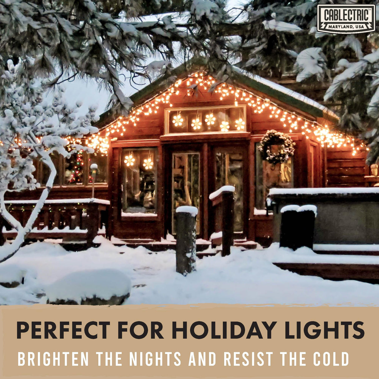 Cablectric 75 ft Outdoor Extension Cord 3 Prong, 16/3 SJTW Weatherproof Green Extension Cord 75ft, Heavy Duty Long Exterior Power Cable for Outside, Landscaping & Outdoor Lights Cablectric