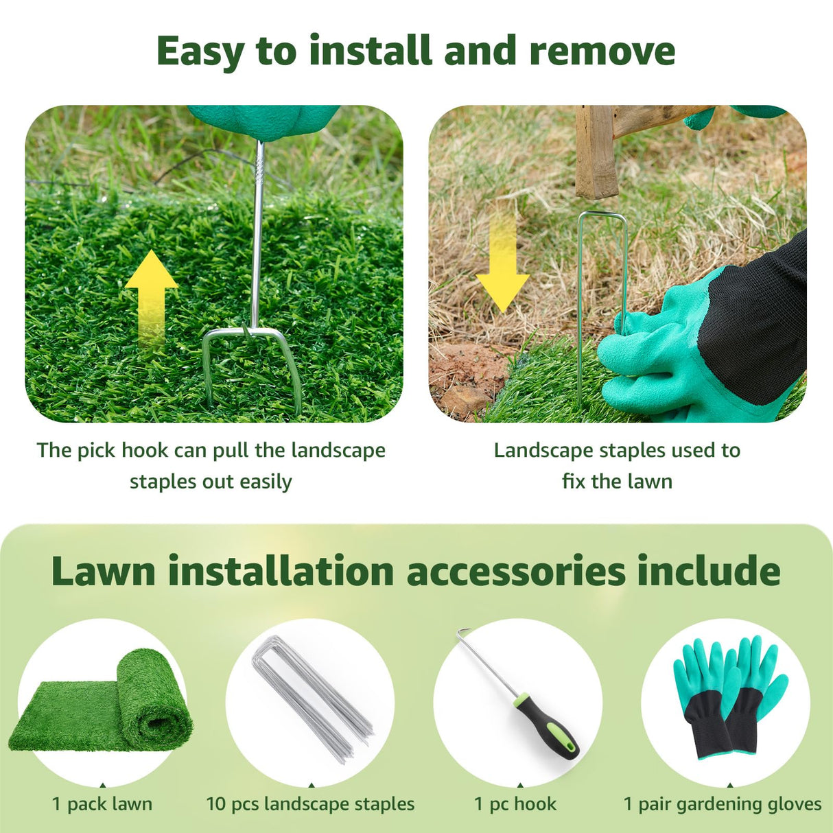 LOOBANI Synthetic Artificial Turf Roll, Artificial Grass for Dog Potty with Drainage Holes, Fake Grass Rug for Garden Landscape Balcony Patio Backyard Decoration (4 Feet x 6 Feet) LOOBANI