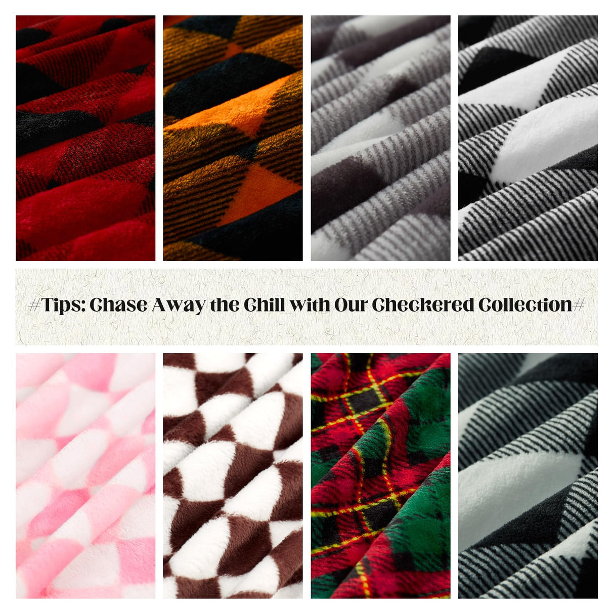 Touchat Fleece Throw Blankets, Buffalo Plaid Throw Blanket for Couch Sofa Bed, Soft Warm Fuzzy Cozy Plush Checkered Blanket, Lightweight Farmhouse Decor (Red and Green Plaid, 50“ x60”) Touchat