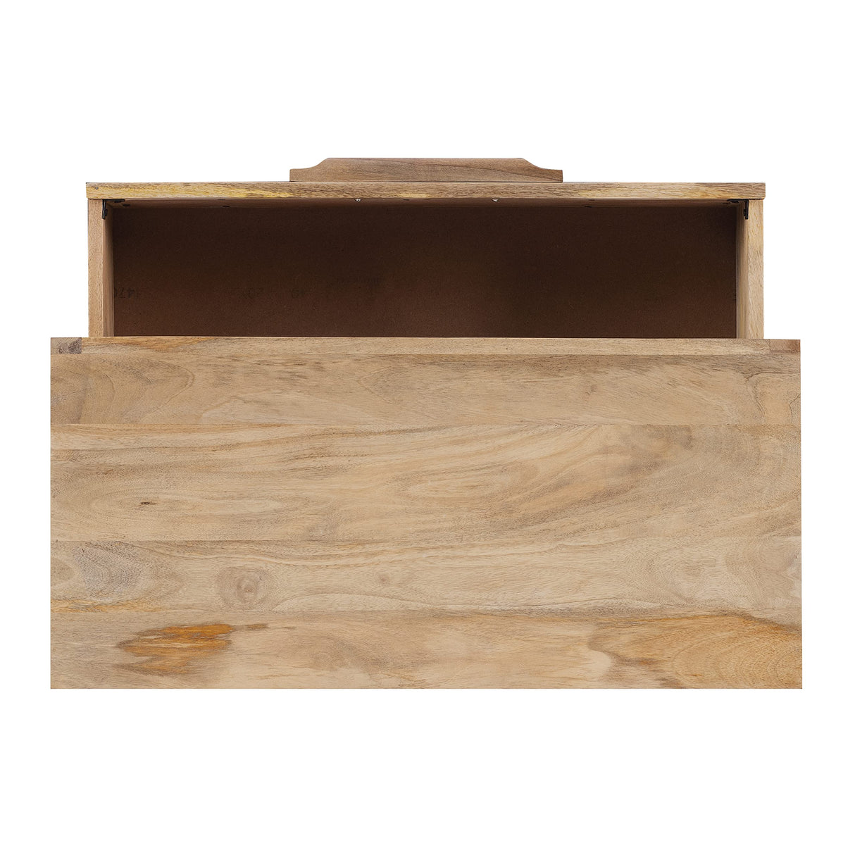 Powell Natural Rattan and Gold Base 3 Danika, Three Drawer Cabinet, Brown Powell