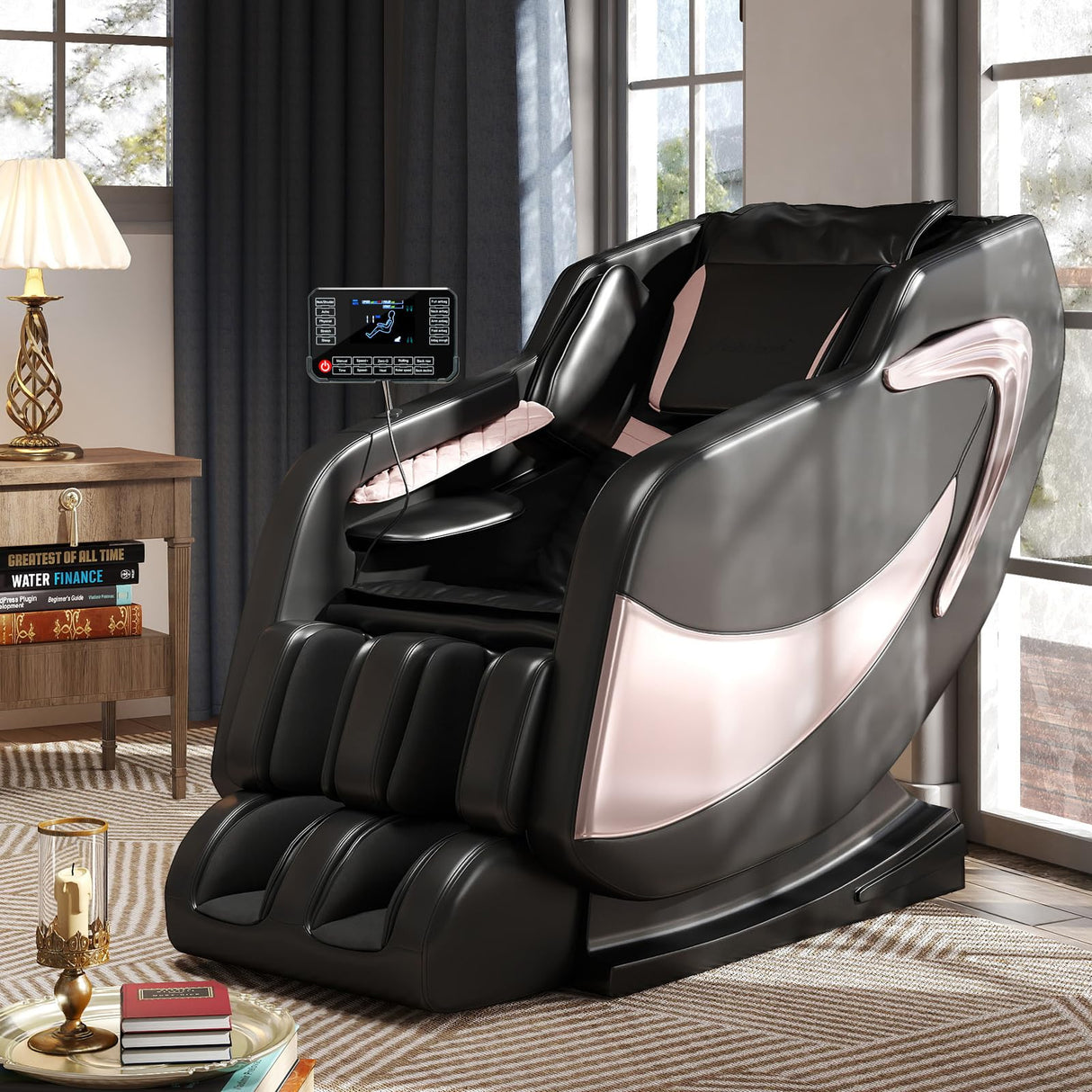 Artist hand Massage Chair Full Body, Zero Gravity Massage Chair Shiatsu Massage Recliner with 5 Auto Modes, Back & Upper Legs Heating, Built-in Speakers, Calfrest Extension, Airbags, Foot Rollers Artist hand