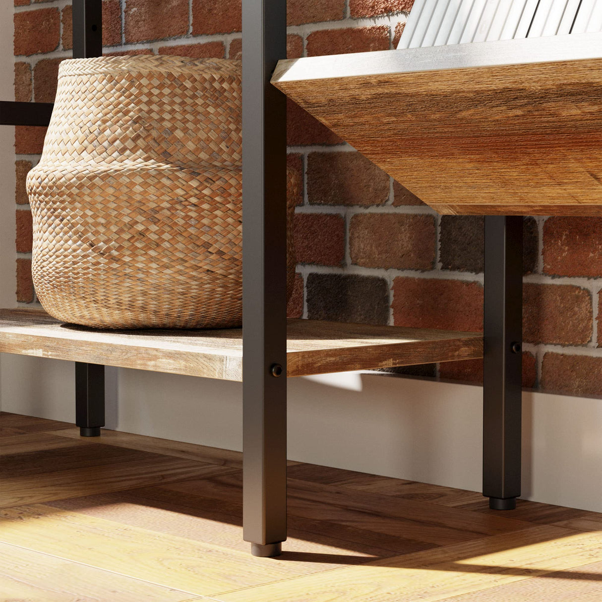 IRONCK Bookshelves and Bookcases 5 Tiers, Triple Wide Industrial Bookshelf, Large Etagere Bookshelf, Display Storage Bookshelves with Metal Frame for Living Room, Home Office IRONCK