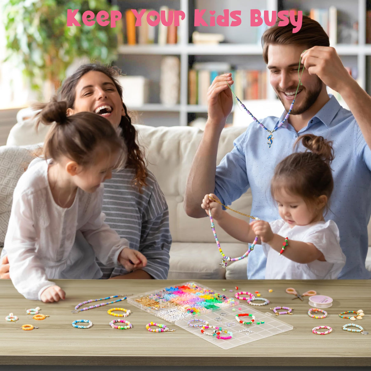 Gionlion Charm Bracelet Making Kit for Girls 8-12, Arts and Crafts Charms for Jewelry Making Supplies Kit with 198Pcs Letter Beads, Unicorn/Mermaid DIY Birthday Mothers Day Gifts Toys Ideas for Kids Gionlion