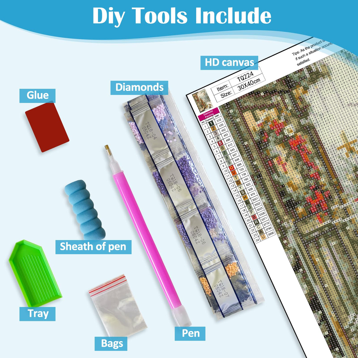 Christmas Tree House Bird Diamond Painting Kits for Adults, 5D Diamond Art Kits for Adults Beginners, DIY Full Round Drill Diamond Dot Painting Gem Art Kits for Adult, Home Wall Decor 11.8x15.7 Inch LKHMVCA