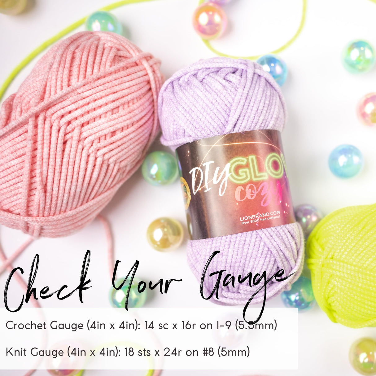 Lion Brand Yarn, DIY Glow Cozy, Glow in The Dark Yarn for Crocheting, Knitting & Crafts, Neon Green, 1 Pack Lion Brand Yarn