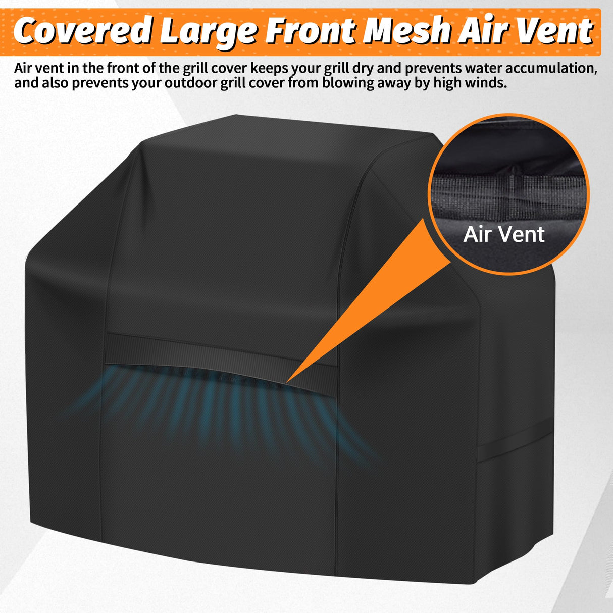 iCOVER Grill Cover 82 Inch, BBQ Grill Cover for Outdoor Grill, 600D Heavy-Duty Waterproof Gas Grill Cover BBQ Cover, Barbecue Grill Covers for Weber, Charbroil, Brinkmann, Nexgrill and More, Black i COVER