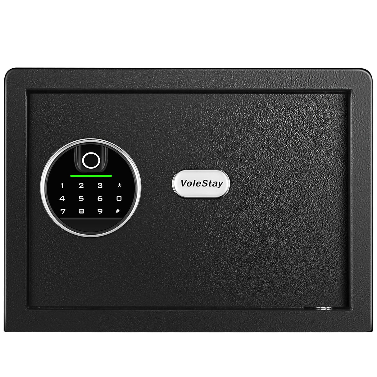 Biometric Home Safe, Fingerprint Gun Safe Lock Box,Money Box for Jewelry Handgun Cash Valuables,Perfect for Home/Office/Hotel, Black, 1.55 Cubic Feet VoleStay