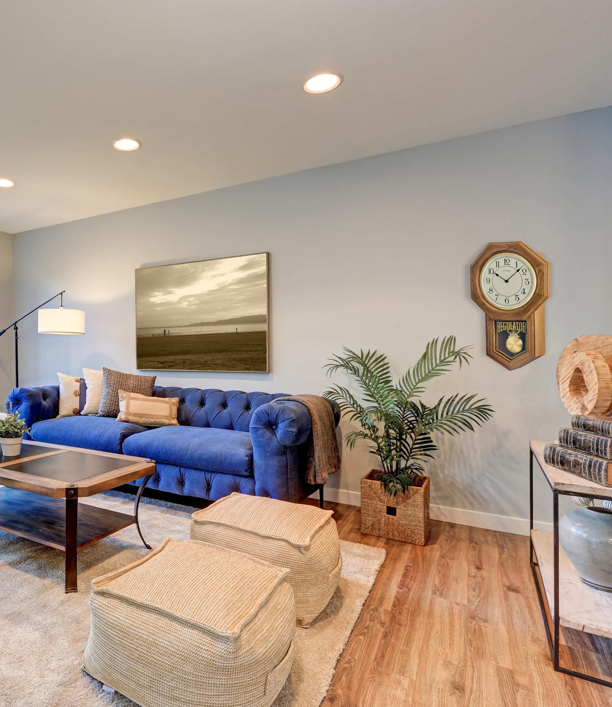 Bulova Clocks Model C3545 Thomaston, Golden Oak Bulova