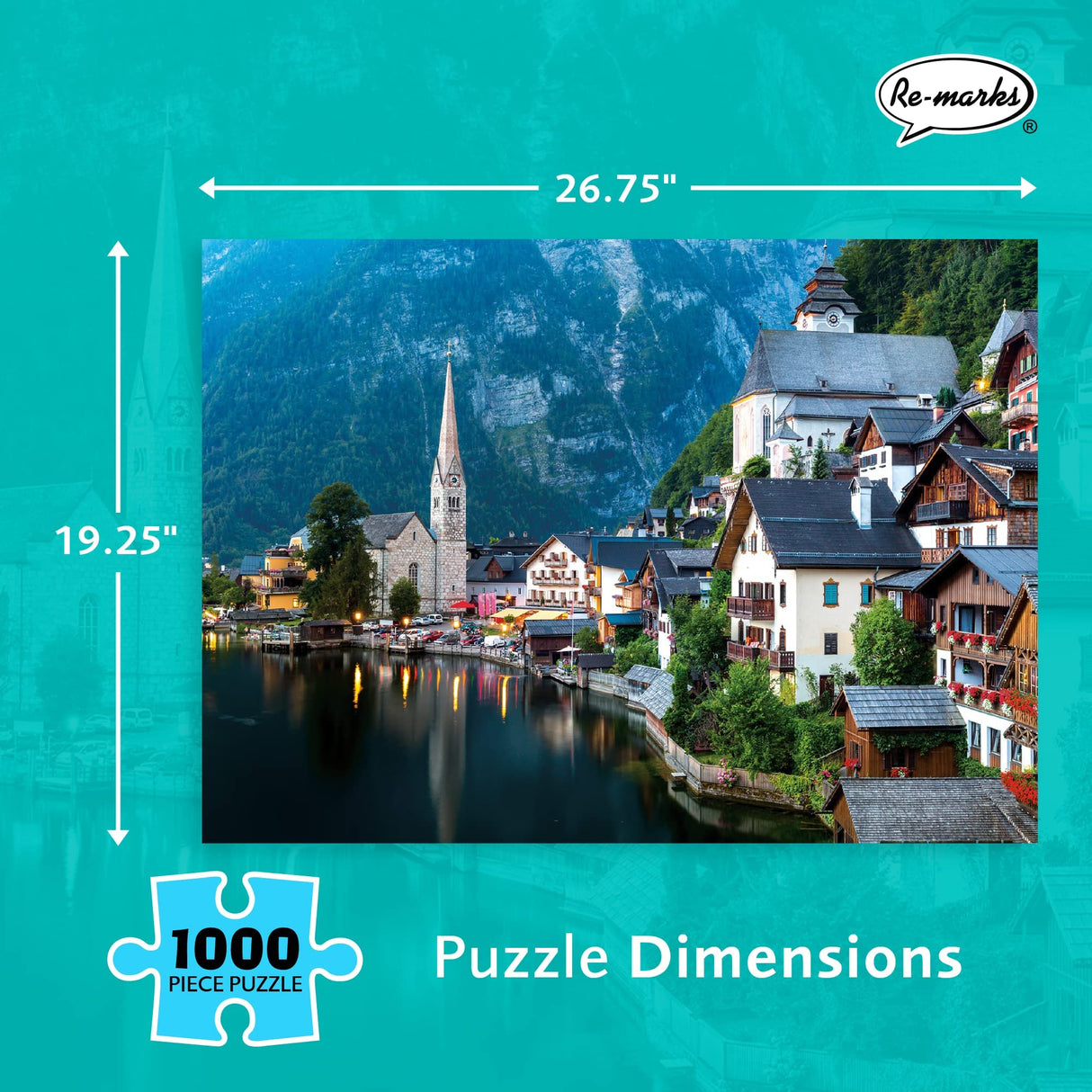 Re-Marks Austria Puzzle, Large 1000 Piece Puzzle for All Ages Re-Marks