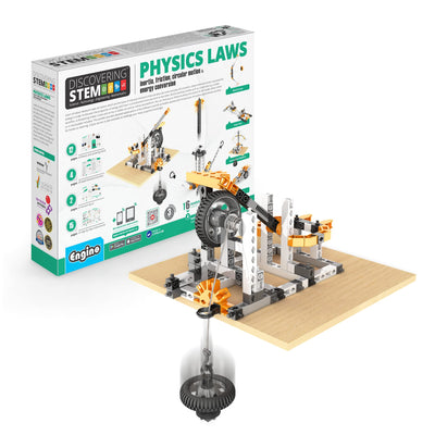 Engino STEM Toys, Physics Laws: Inertia, Friction & Circular Motion, Engineering Kit for Kids 9+, Creative STEM Projects, Gifts for Boys & Girls, Building Toys (6 Model Options)