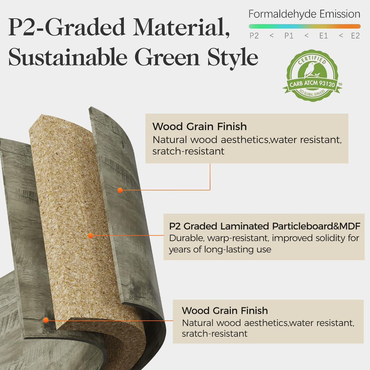 May in Color Fireplace TV Stand for 65+ Inch TV, Farmhouse Entertainment Center with 23" Electric Fireplace with Remote, Modern Rustic TV Console with Sliding Bar Door for Living Room,Light Grey May in Color