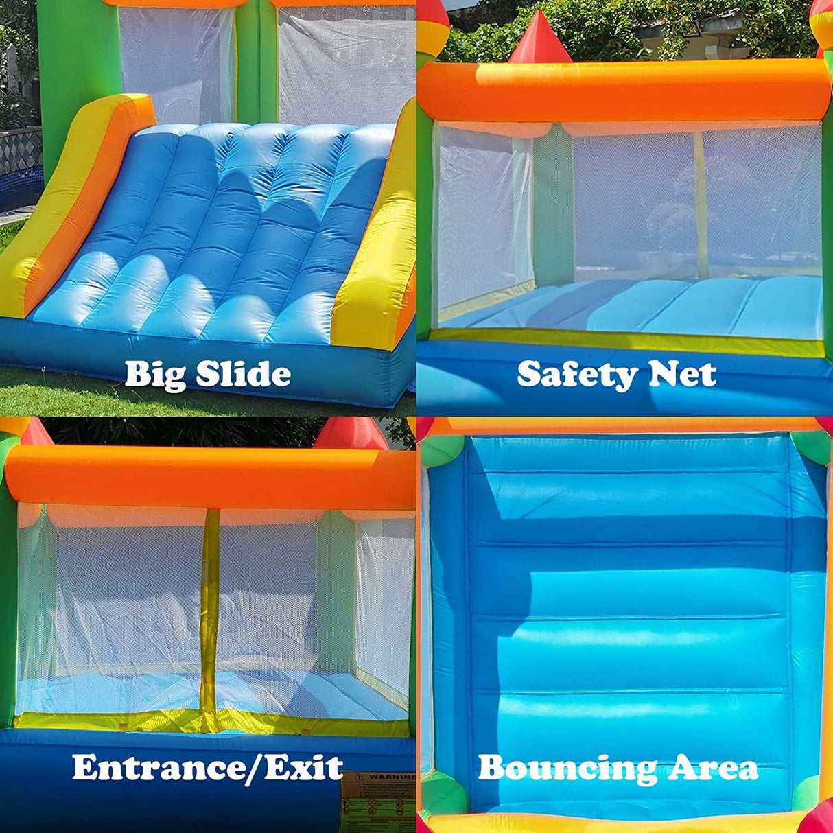 YARD Bounce House, Inflatable Bounce House with Slide for Kids 5-12, Bouncy House with Blower for Outdoor Backyard/Indoor, 12ft x 9ft x 8ft Bouncy Castle, Jump House for Adult Toddlers Kids Party YARD