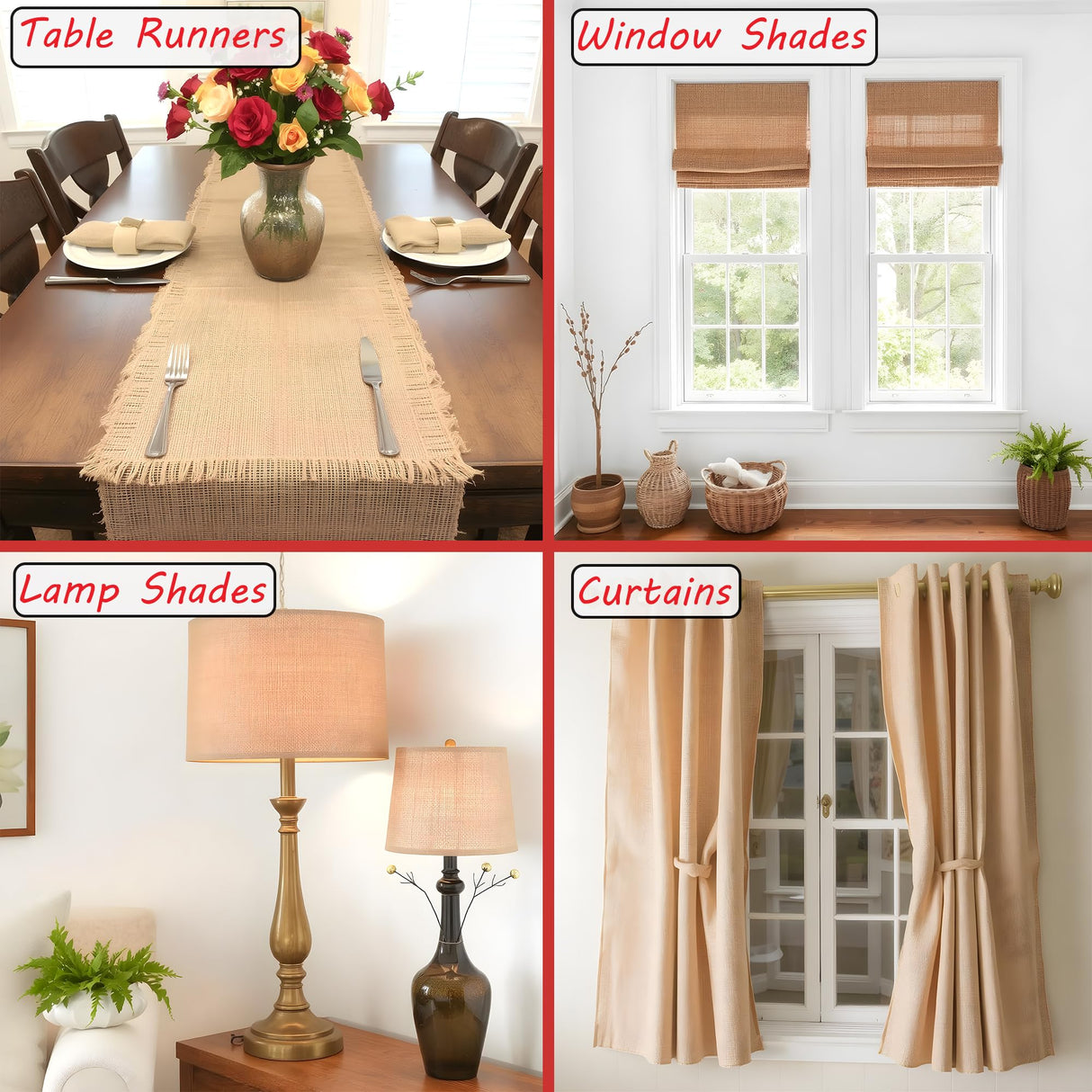 Barcelonetta | Burlap Fabric | Jute Cloth | Arts & Crafts, Home Decor, Outdoor Planters, Gardening | Rustic, Hessian, Croaker, Gunny Cloth (14" Wide, 6 Feet) Barcelonetta