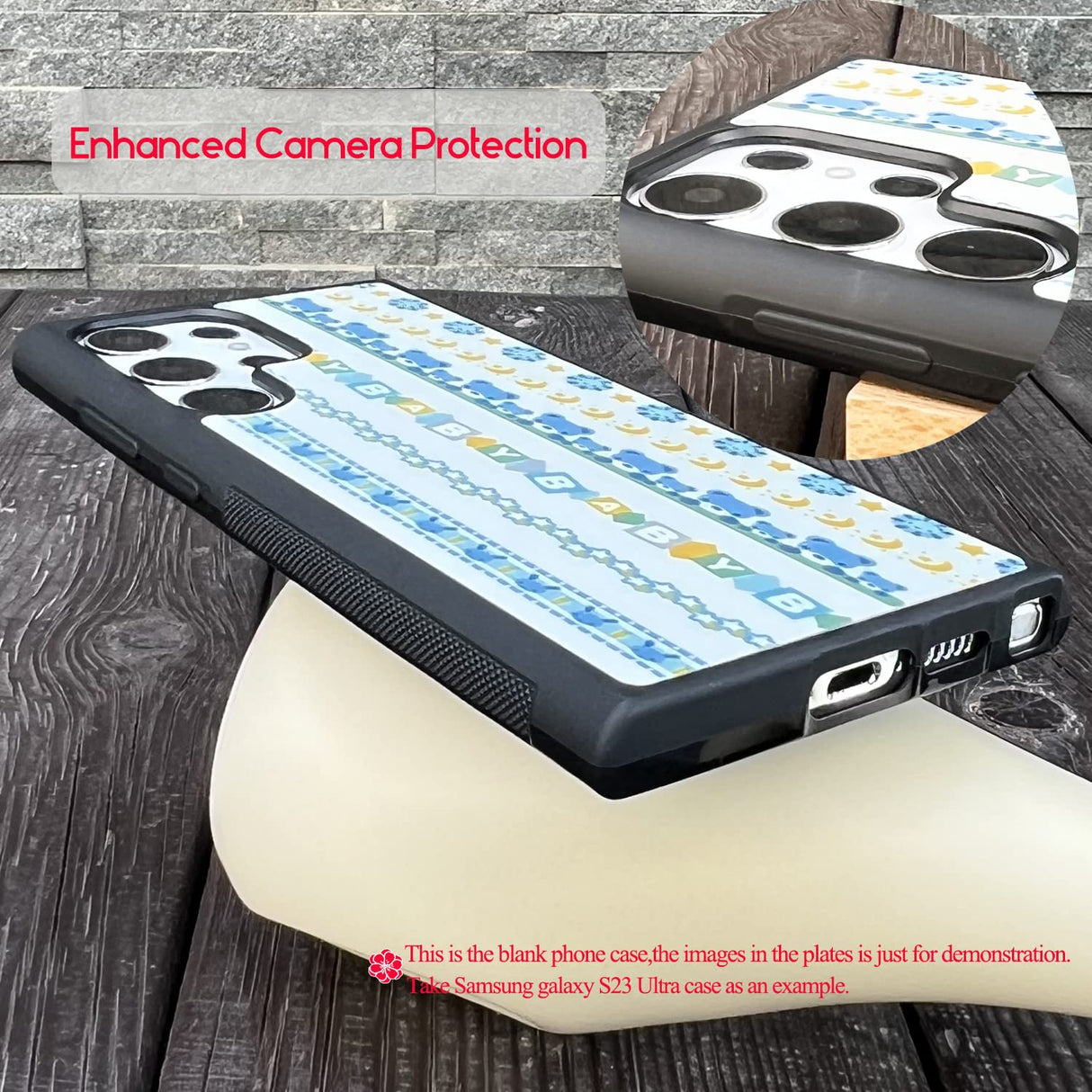 JUSTRY 5PCS Sublimation Blank Phone Case Bulk Covers Compatible with Samsung Galaxy S23 Ultra 5G, Easy to Sublimate DIY 2 in 1 2D Case Soft Rubber Printable Cover + Insert Glitter Wholesale Pack JUSTRY