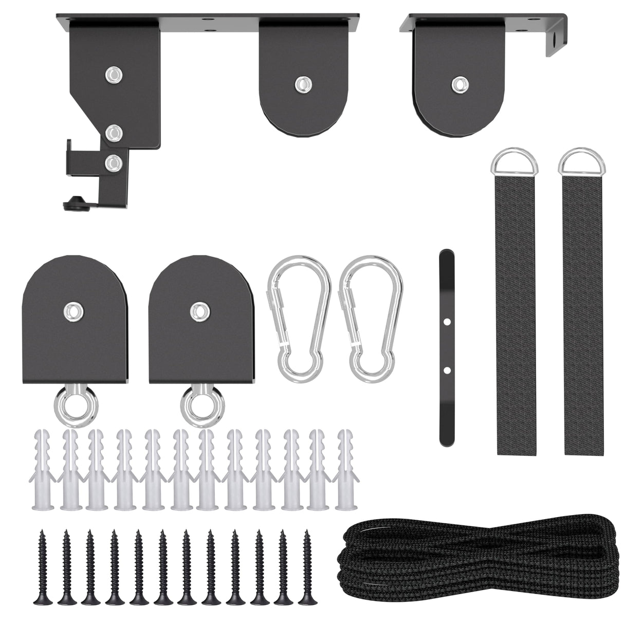 TRUSOON Bike Hoist, Heavy Duty Ebike Lift Pulley System for Garage Ceiling Overhead Storage for Bicycle, Ladders, Snowboard, Holds Up to 85 lbs Capacity, Fit 10-16 Foot High Ceilings TRUSOON