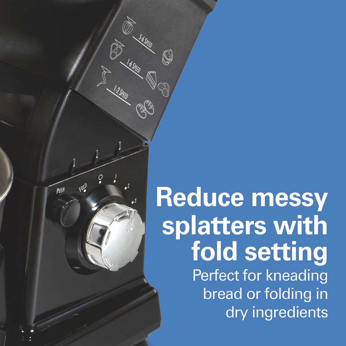 Hamilton Beach 6 Speed Electric Stand Mixer with Stainless Steel 3.5 Quart Bowl, Planetary Mixing, Tilt-Up Head, 300W Motor, Black (63325) Hamilton Beach