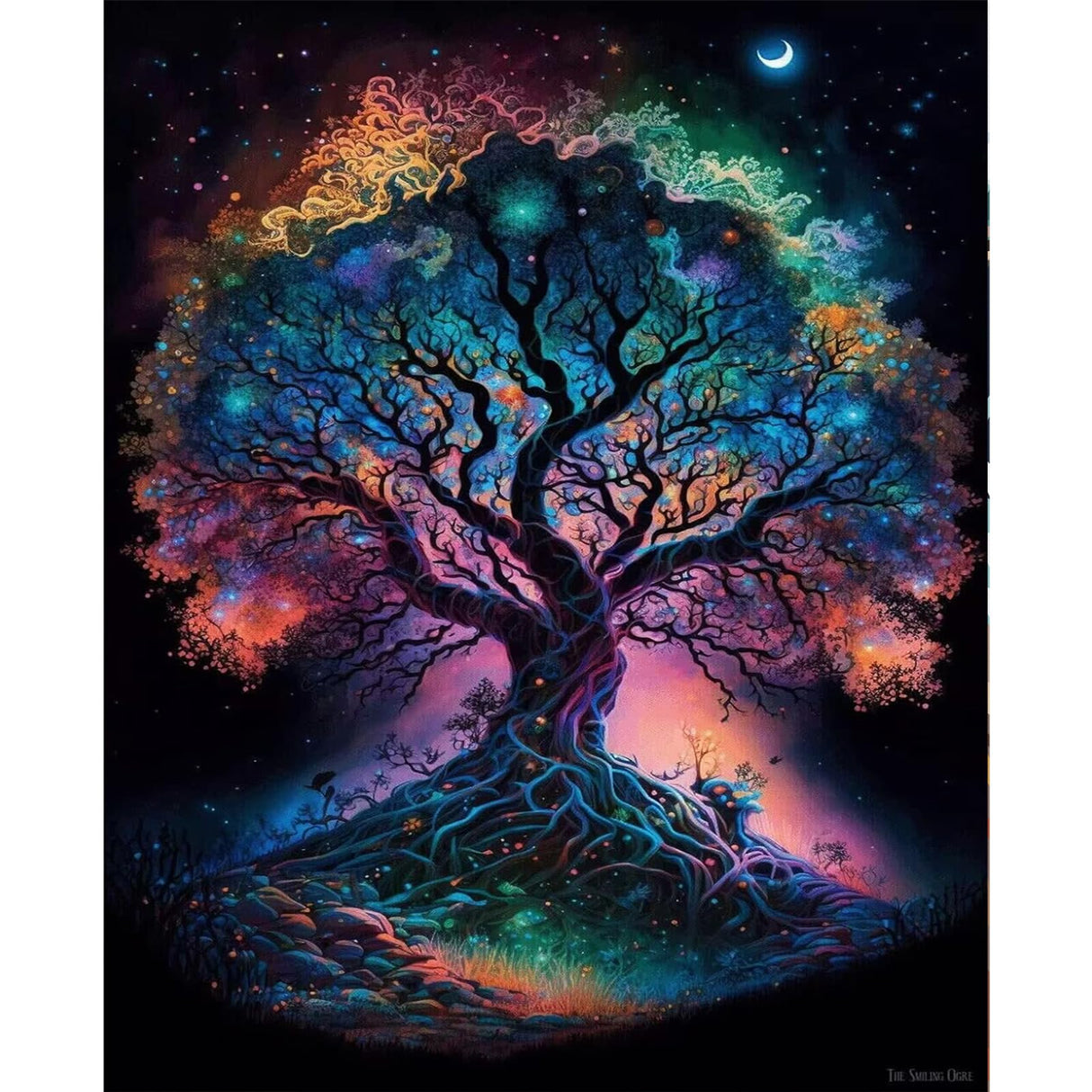 Artunion Tree of Life Paint by Numbers for Adults Beginner, Landscape Paint by Number Kits, DIY Oil Painting Paint by Number Kits on Canvas Arts Craft for Home Wall Decor 16x20 Inch Artunion