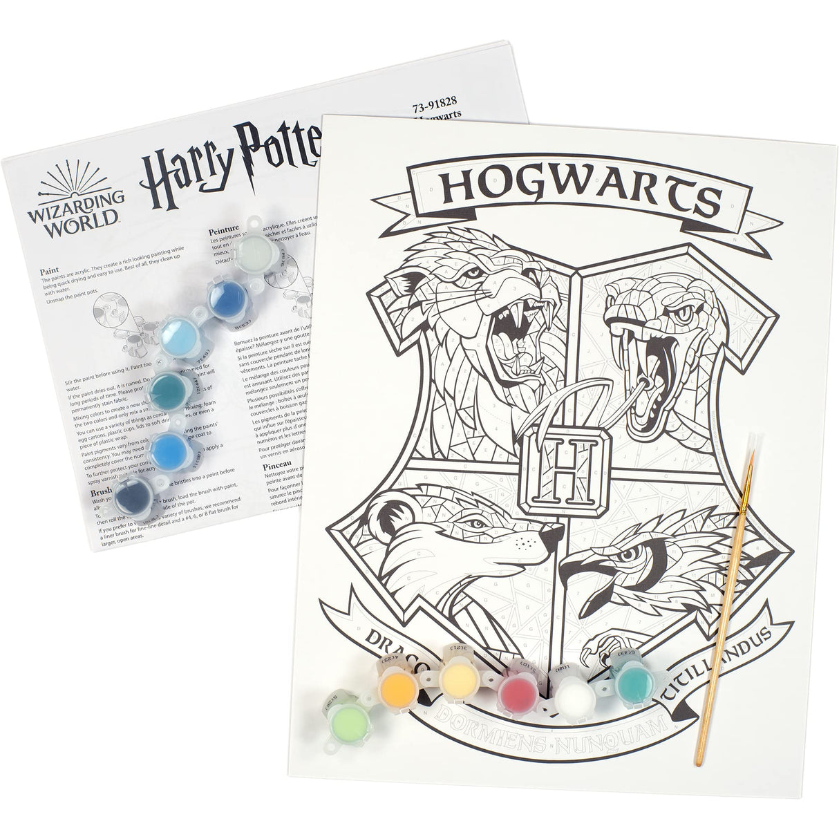 PaintWorks Hogwarts Harry Potter Paint by Number Kit for Adults and Kids Dimensions