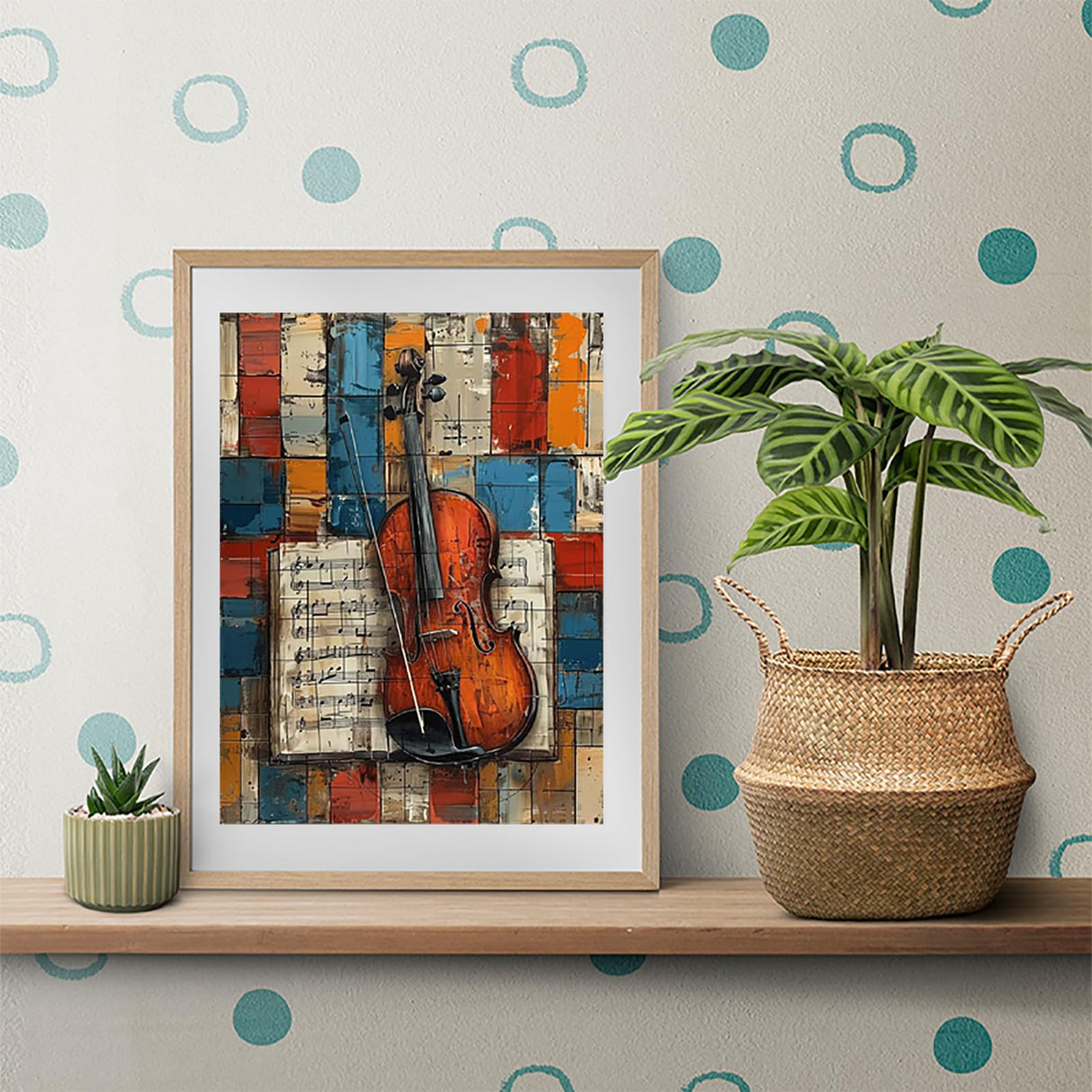 KAYEIUU Violin Diamond Art Kits for Adults, Sheet Music Diamond Painting Kits for Adults Beginners DIY 5D Round Full Drill Gem Art Dots Crafts, Hobbies for Women, Home Wall Decor Gifts 12x16 inch KAYEIUU