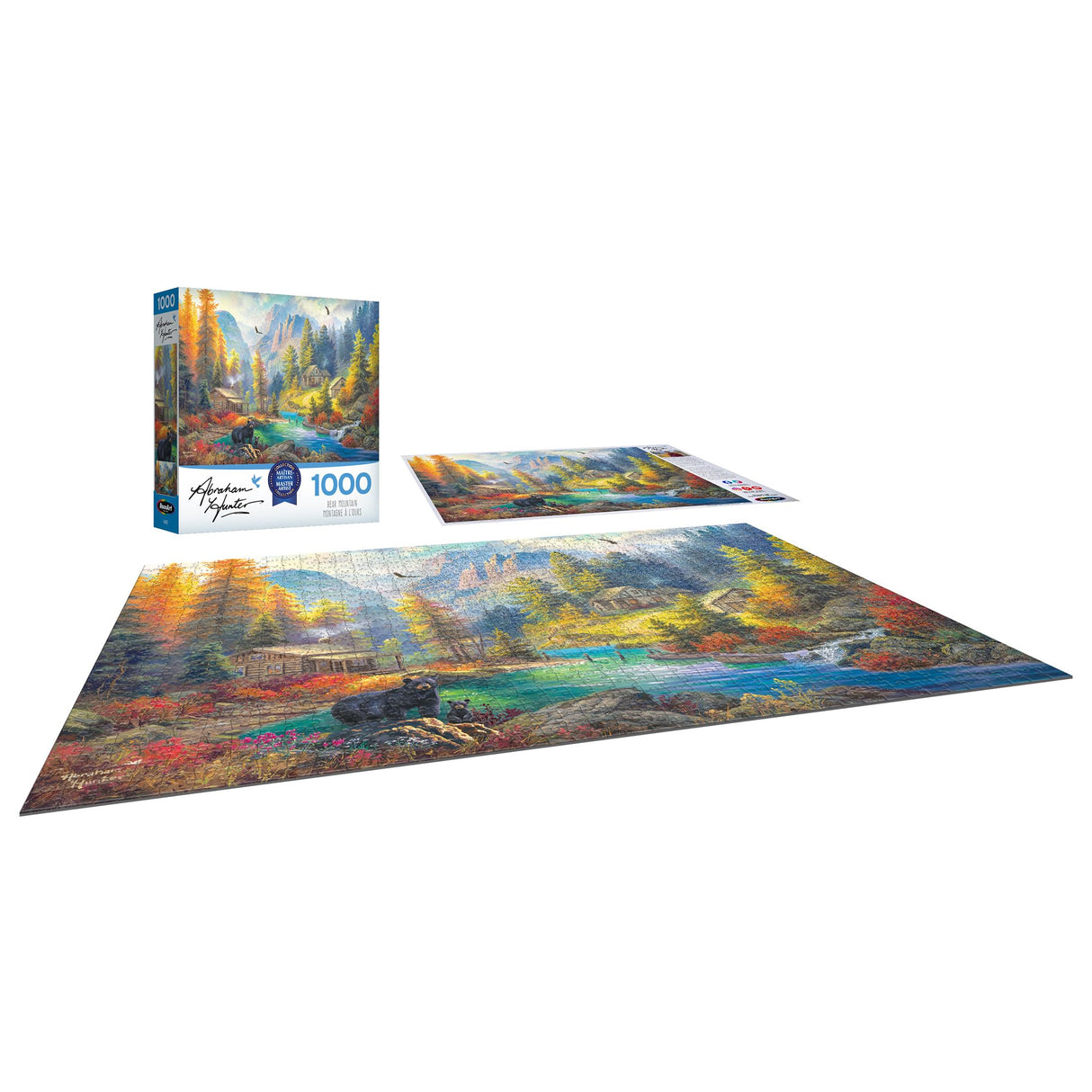 RoseArt - Abraham Hunter - Bear Mountain - 1000 Piece Jigsaw Puzzle for Adults RoseArt