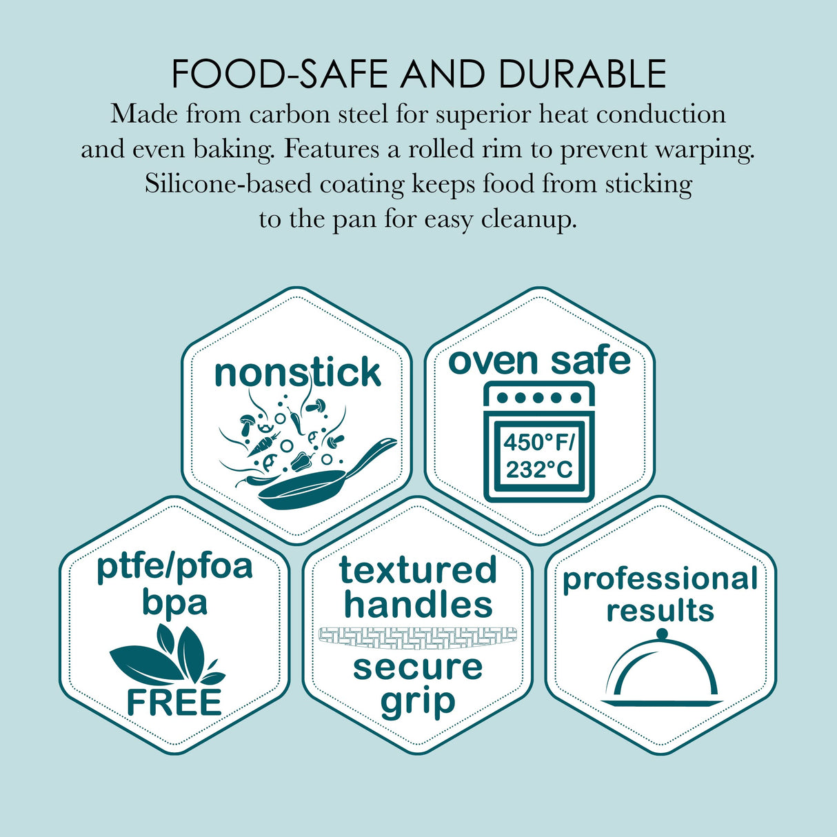 Chicago Metallic Everyday Non-Stick Small Baking Cookie Sheet. Perfect for making cookies, one-pan meals, roasted vegetables, and more Chicago Metallic