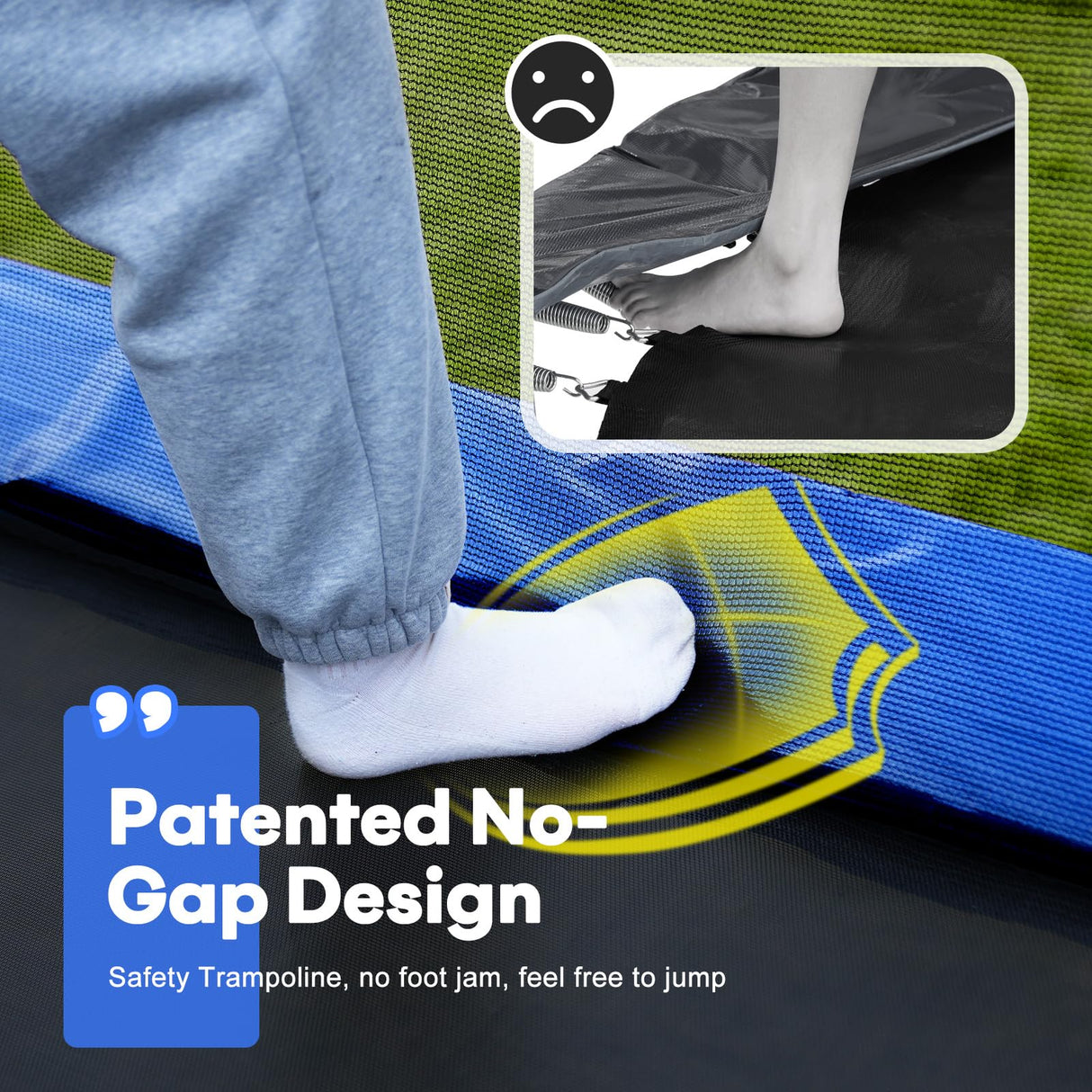 Zupapa 1500LBS Weight Capacity Rectangle Trampoline 10x17FT 9X15FT 8X14FT Outdoor Square Gymnastics Trampolines with Basketball Hoops for Kids Adults Long Large Big Rectangular Tumbling Trampolin Zupapa