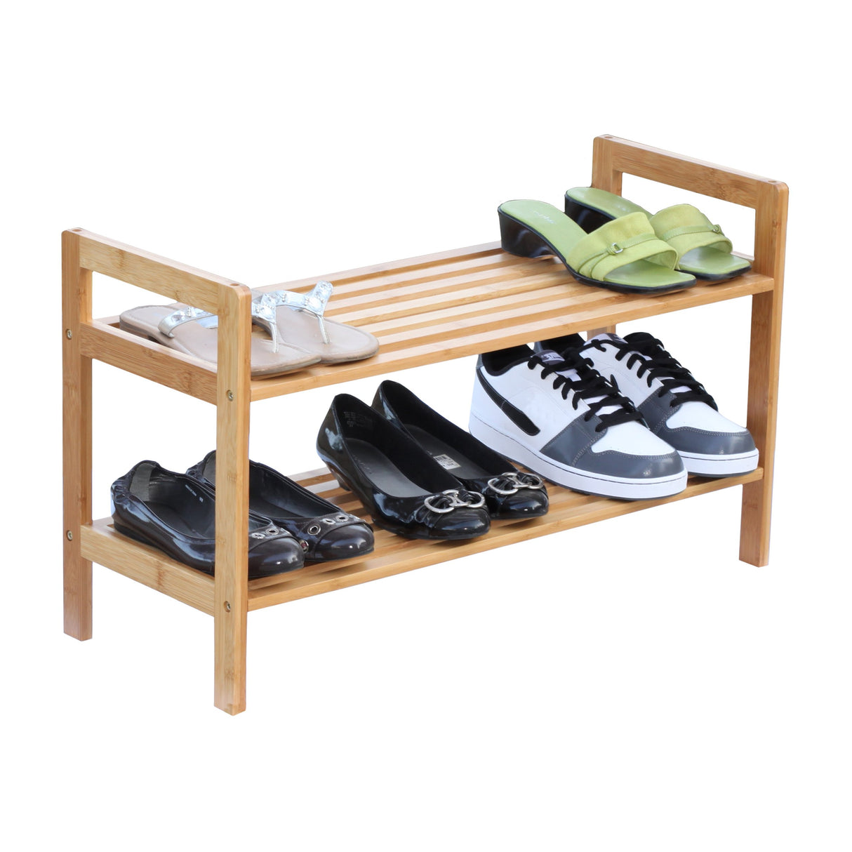 Oceanstar 2-Tier Bamboo Shoe Rack, Brown, SR1309 Oceanstar