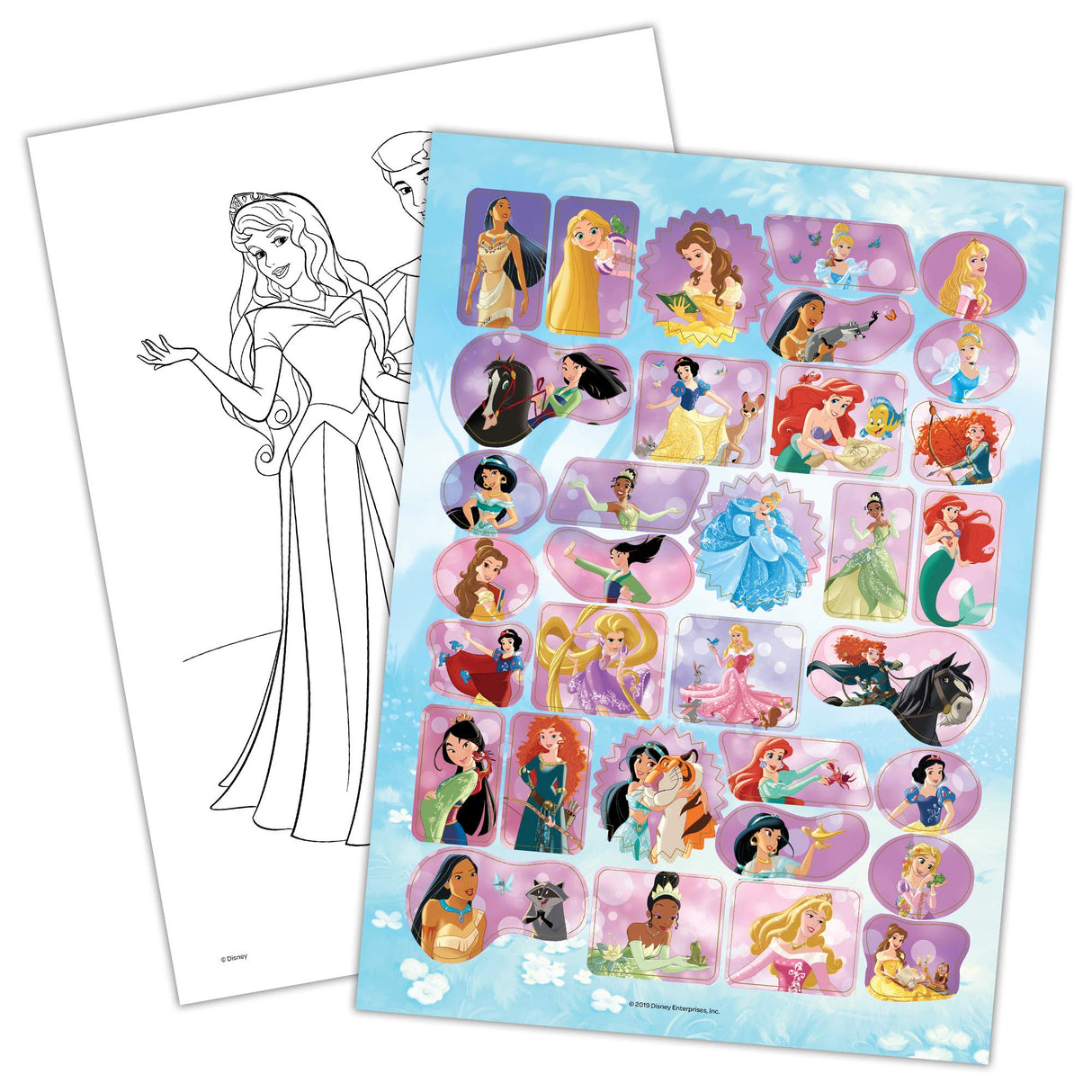 Disney Princess 192-Page Coloring and Activity Book with Stickers 46253 Bendon Disney Princess