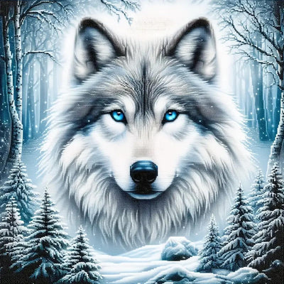 KTHOFCY 5D DIY Diamond Painting Kits for Adults, Animal Wolf Full Drill Embroidery Cross Stitch Crystal Rhinestone Paintings Pictures Arts Wall Decor Painting Dots Kits 11.8X11.8 inch