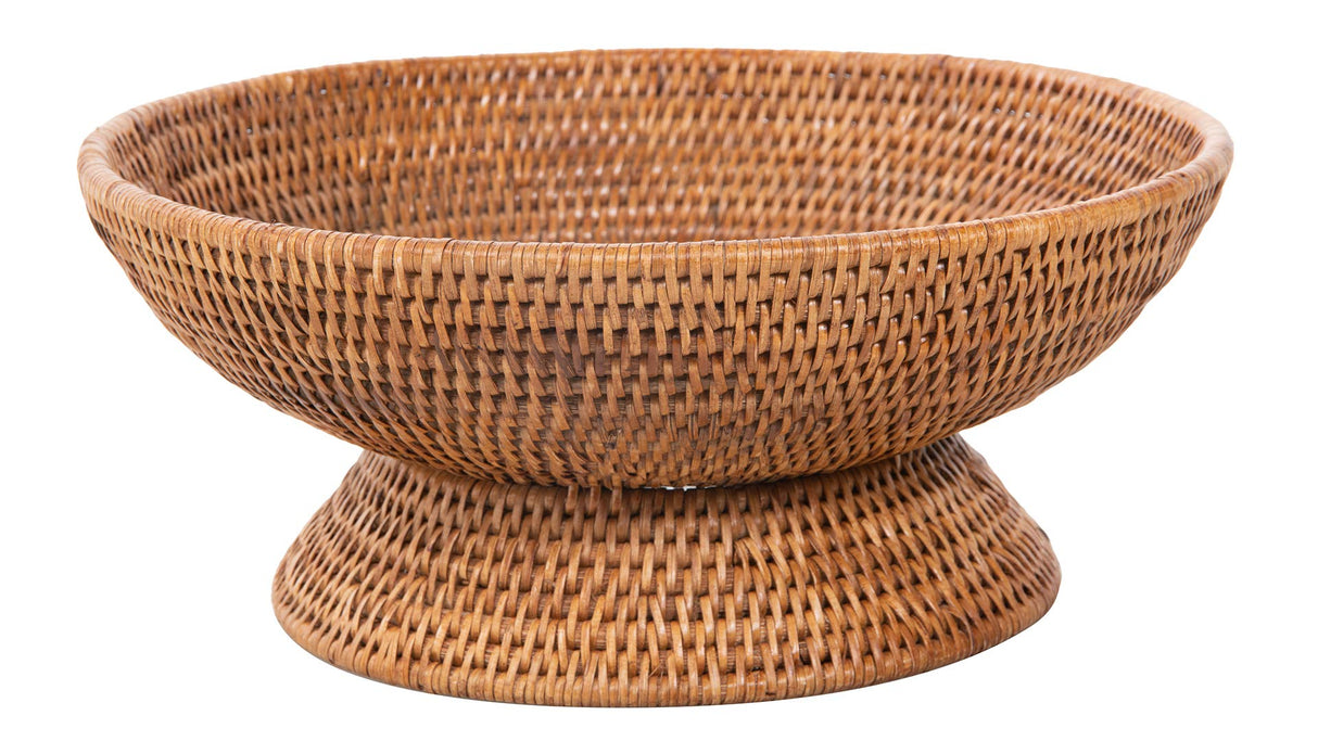 Kouboo La Jolla Rattan Fruit Bowl, Large, Honey-Brown Kouboo