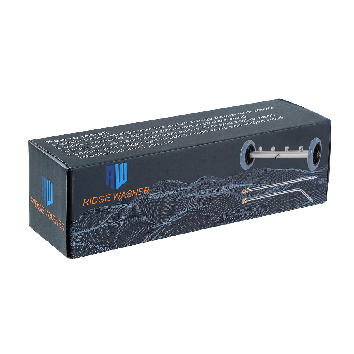 RIDGE WASHER Pressure Washer Undercarriage Cleaner, 16 Inch Undercarriage Washer, Pressure Washer Under Car Cleaner with Straight Extension Wand, 4000 PSI RIDGE WASHER