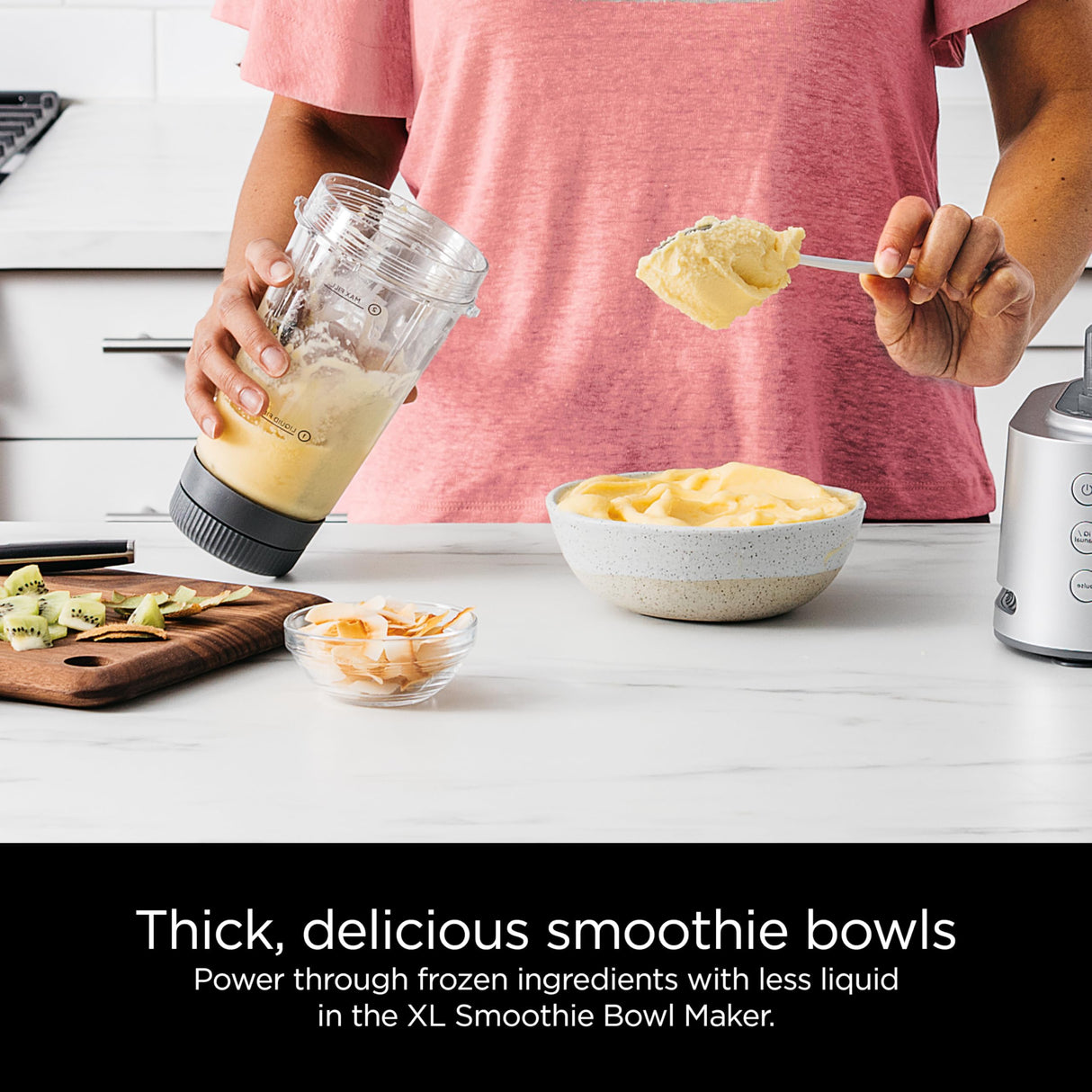 Ninja Blender and Food Processor Combo, Foodi Power Blenders For Kitchen and Personal Size, Smoothie Maker, 6 Functions for Bowls, Spreads, Shakes, 72-oz. Glass Pitcher & To-Go Cups, Silver SS401 Ninja