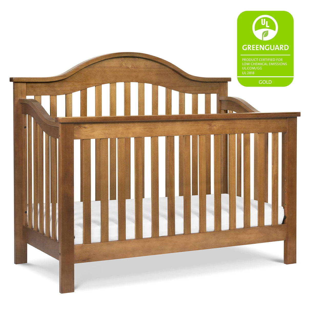 DaVinci Jayden 4-in-1 Convertible Crib in Chestnut, Greenguard Gold Certified DaVinci