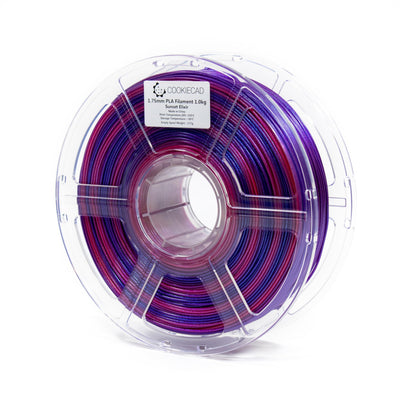 Cookiecad ABS Filament 1.75mm 1kg Rainbow Iridescent 3D Printer Filament - Sunset Elixir ABS