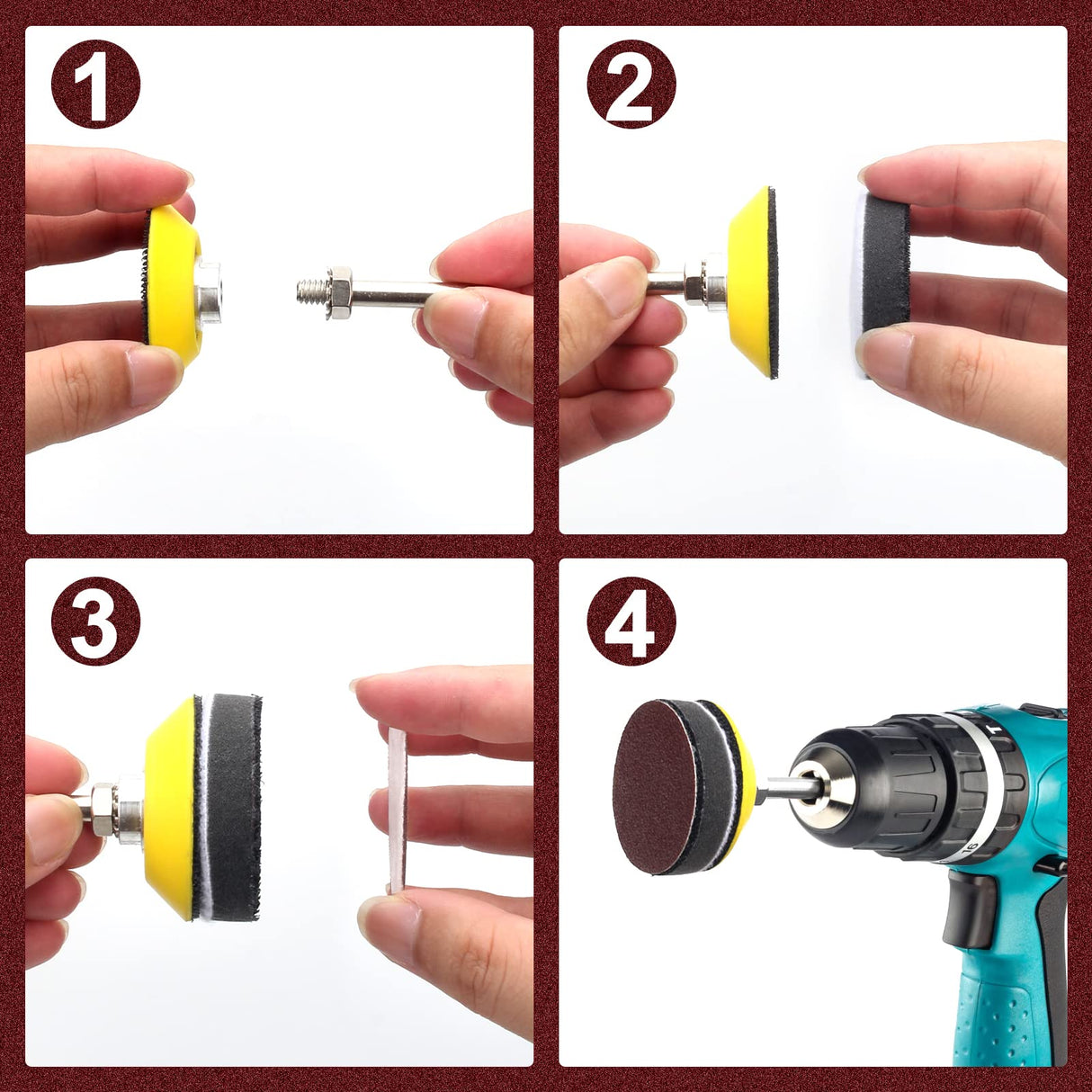 Windspeed 240+8 Pcs Sanding Discs Pad Kit, 2 Inch Die Grinder Sanding Disc Sander Attachment for Drill Sanding Attachment Rotary Sander Pads Include 60-3000 Grit Windspeed