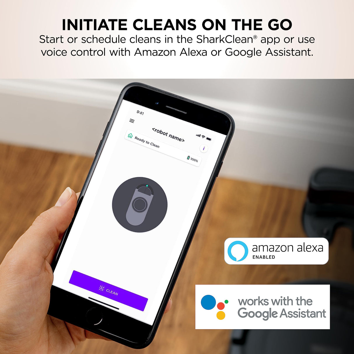 Shark AV753 ION Robot Vacuum, Tri-Brush System, Wifi Connected, 120 Min Runtime, Works with Alexa, Multi Surface Cleaning, Grey Shark