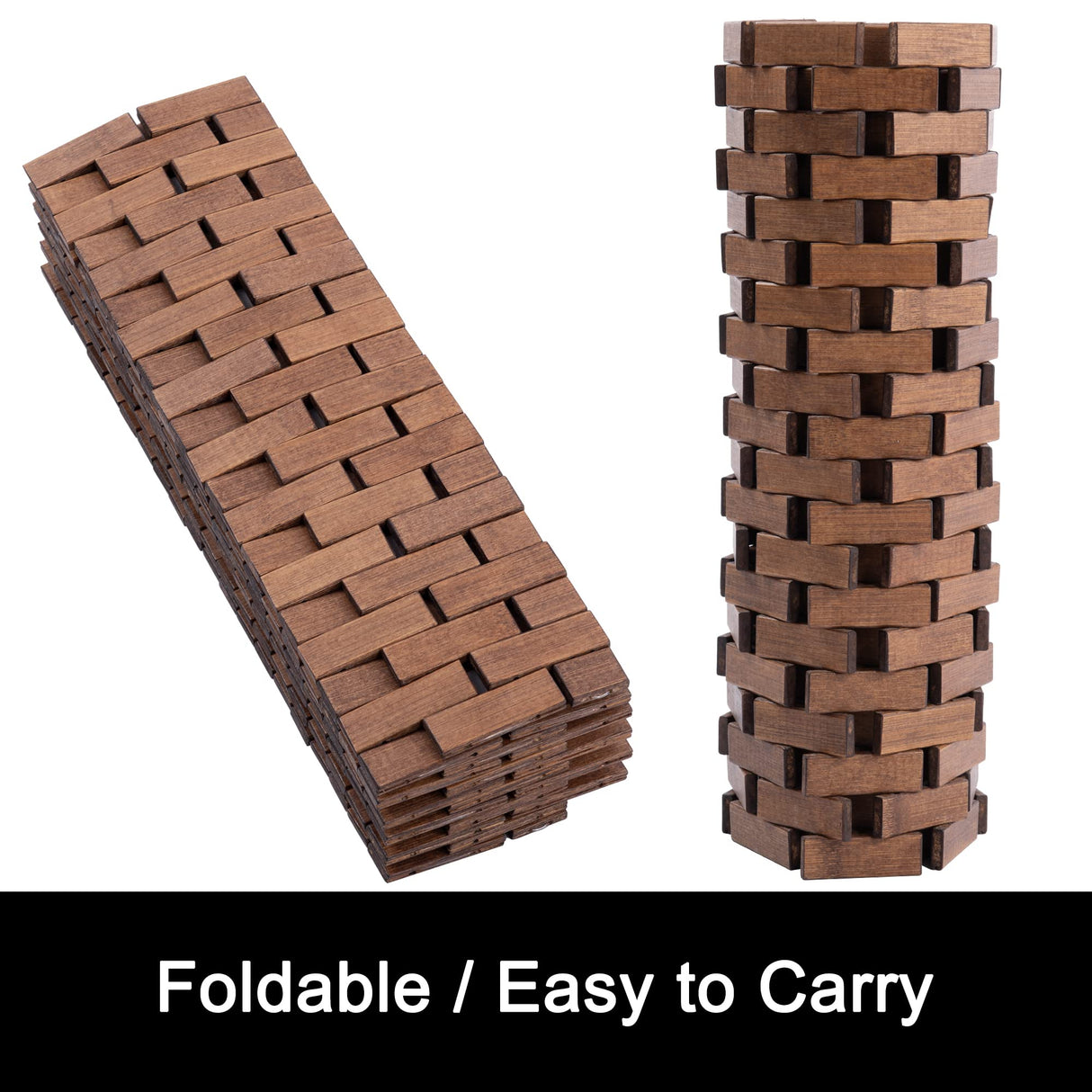 Fovlaurs Bamboo Bath Mat Bathroom Runner Long Large Rugs Floor Wood Shower Bathtub Waterproof Non Slip Accessories 16x48 Inch Easy to Clean, Walnut, 1 pc Fovlaurs