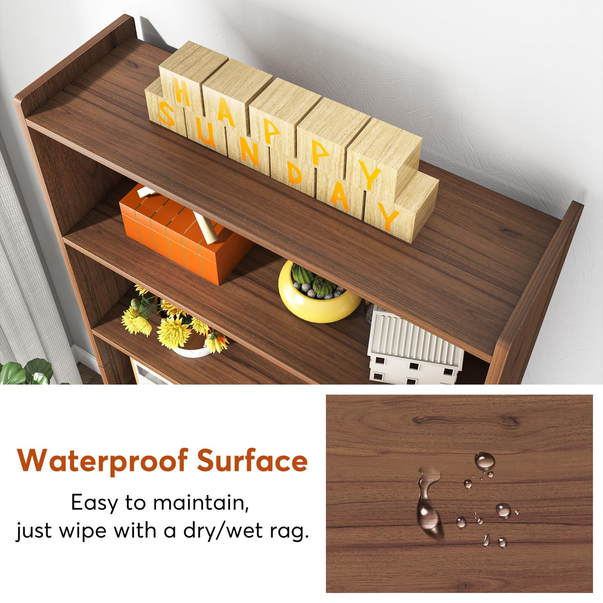 Tribesigns 72-Inch Modern 6-Tier Tall Bookcase with Storage Shelves - Elegant Wood Library Unit for Home & Office Tribesigns