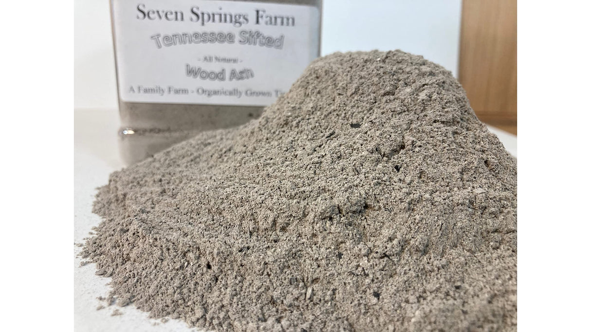 Seven Springs Farm - Tennessee Sifted Wood Ash - All Natural Ashes from Organically Grown Hardwood Timber (2 Pound, 1) Dot Red